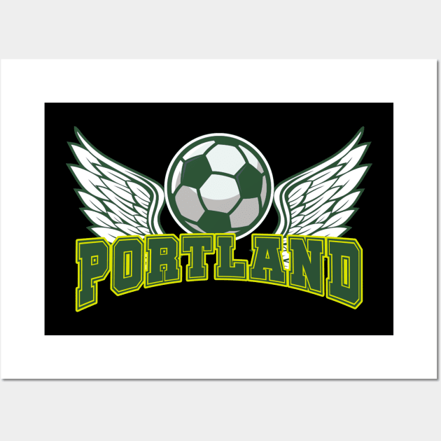 Portland Soccer Wall Art by JayD World